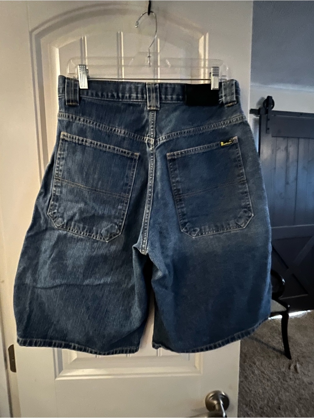 Vtg 90s Dr Martens Airwair Super Baggy Button-Fly Denim Jean Shorts, Waist 30 View 2